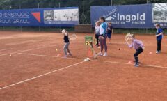 Die Begeisterung für die Tennis-Olympiade im Ferienprogramm war riesengroß- alle Plätze waren schnell vergeben
