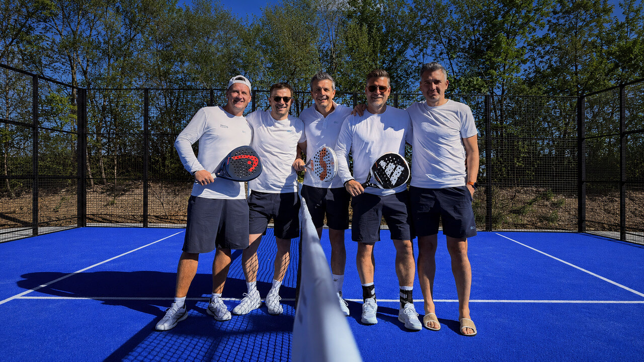 Erfolgreiche Padel-Mannschaft des TSV Königsbrunn